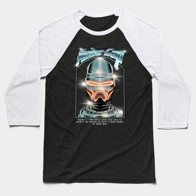 Robocop Baseball T-Shirt by Abayweirdoz